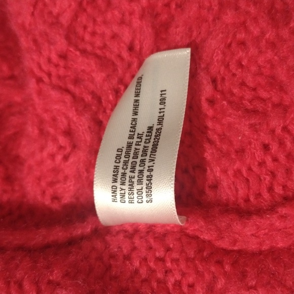 Gap Sweater Cardigan S Open Front Cable Knit Pink - Picture 11 of 11